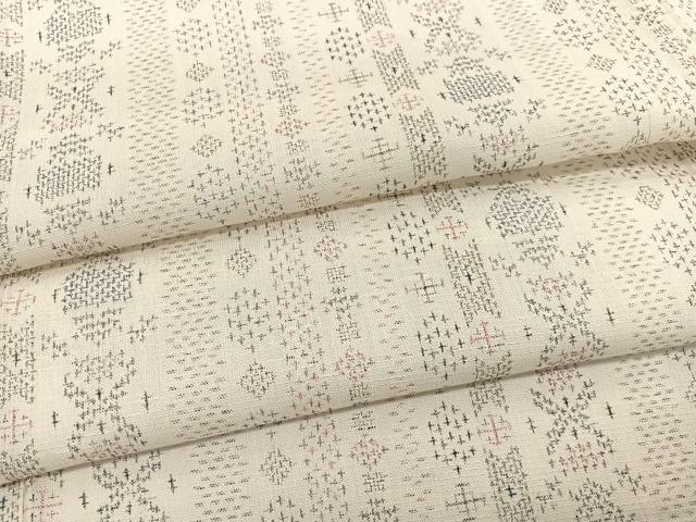 平和屋着物▽小紋　単衣　間道　BAAX2634hv