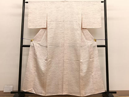 平和屋着物▽上質な小紋　単衣　露芝文　正絹　逸品　未使用　BAAX2638hv