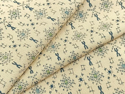 平和屋着物▽上質なお召　単衣　菱文様　正絹　逸品　BAAX2657hv