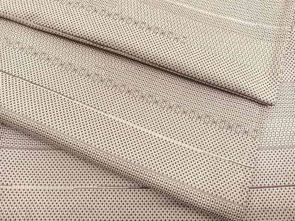 平和屋着物▽上質な紬　単衣　横段文　正絹　逸品　BAAX2662hv