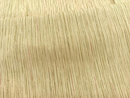 平和屋着物▽上質なお召　単衣　縞　正絹　逸品　BAAX2664hv
