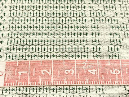 平和屋着物▽上質なお召　単衣　140亀甲　枝花文　正絹　逸品　BAAX2672hv