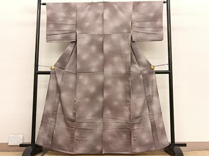 平和屋着物＊夏物　小紋　絽　霞文　暈し染め　正絹　逸品　BAAX2680hv