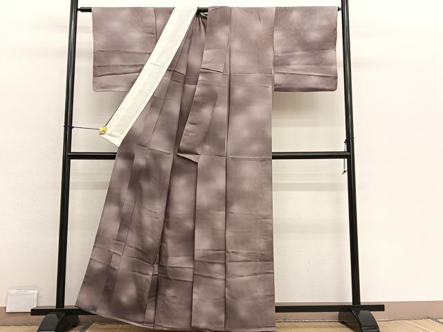 平和屋着物＊夏物　小紋　絽　霞文　暈し染め　正絹　逸品　BAAX2680hv