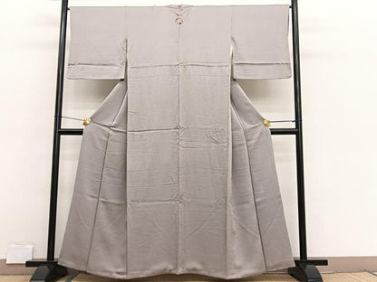 平和屋着物■上質な色無地　潤色　正絹　逸品　BAAX2698hv