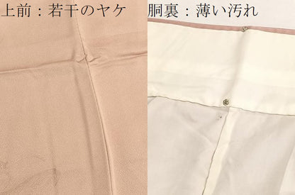 平和屋着物■無地絵羽訪問着　絵巻地紋　ときがら茶色　正絹　逸品　BAAX2704hv