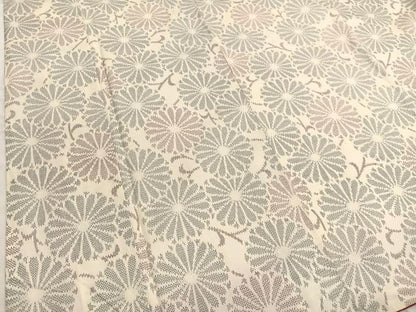 平和屋着物■上質な紬　花唐草文　正絹　逸品　BAAX2722hv