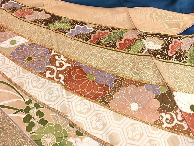 平和屋着物■豪華振袖　駒刺繍　熨斗有職花文　金彩　正絹　逸品　BAAX2746hv