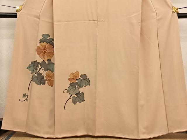 平和屋着物■訪問着　枝花文　ろうけつ染め　正絹　逸品　BAAX2748hv