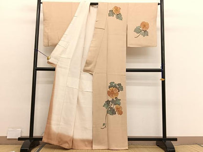 平和屋着物■訪問着　枝花文　ろうけつ染め　正絹　逸品　BAAX2748hv