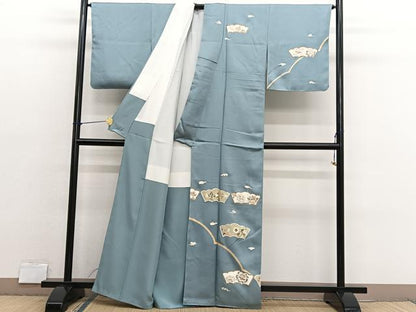 平和屋着物■訪問着　刺繍　鳳凰花文　金彩　正絹　逸品　BAAX2757hv