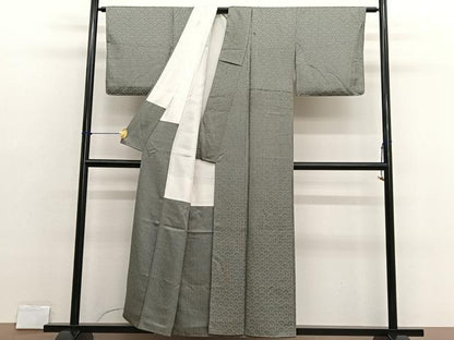 平和屋着物■江戸小紋　花菱文　正絹　逸品　BAAX2758hv