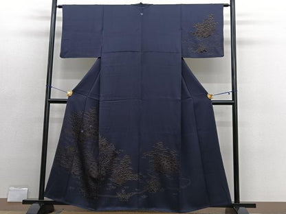 平和屋着物■訪問着　刺繍　御所解文　金彩　正絹　逸品　BAAX2762hv