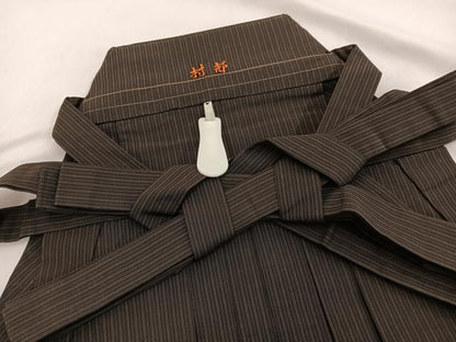平和屋着物●男性　行灯袴　縞　正絹　逸品　未使用　BAAX2763hv