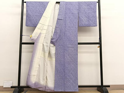 平和屋着物■大変加工の良い総絞り小紋　正絹　逸品　BAAX2766hv