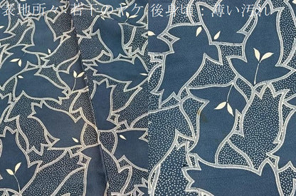平和屋着物■上質な小紋　更紗花文　正絹　逸品　BAAX2770hv