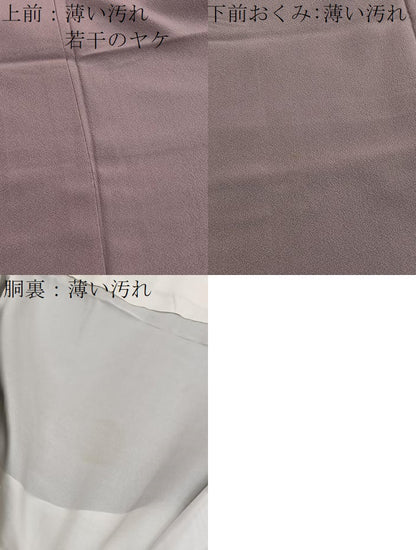 平和屋着物■上質な色無地　梅染色　正絹　逸品　BAAX2771hv