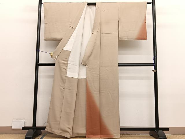 平和屋着物■訪問着　霞文　暈し染め　正絹　逸品　BAAX2775hv
