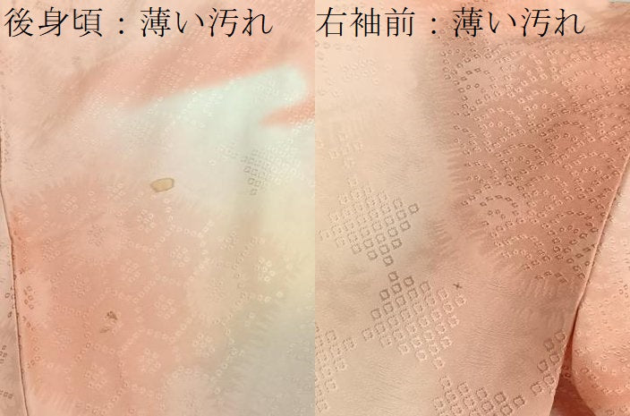 平和屋着物■上質な小紋　霞文　暈し染め　正絹　逸品　BAAX2788hv