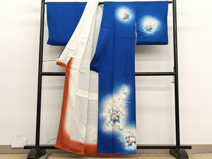 平和屋着物■訪問着　花籠文　暈し染め　正絹　逸品　BAAX2800hv