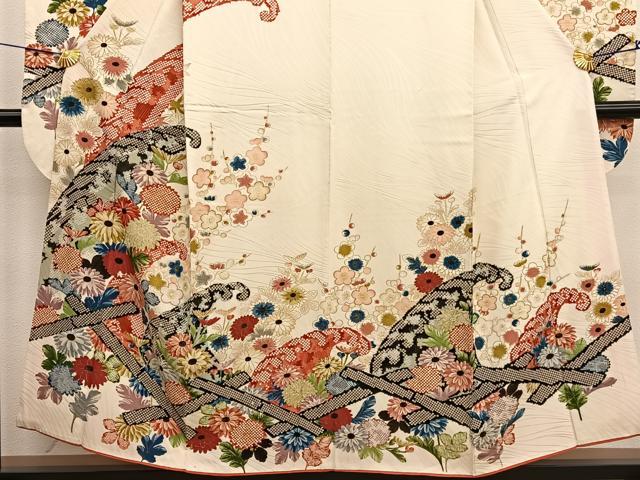 平和屋着物■豪華振袖　立波花文　金彩　正絹　逸品　BAAX2805hv