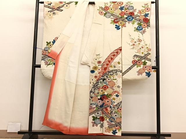 平和屋着物■豪華振袖　立波花文　金彩　正絹　逸品　BAAX2805hv