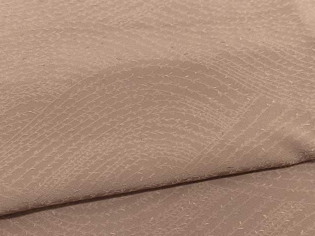 平和屋着物■上質な色無地　枝葉地紋　ときがら茶色　正絹　逸品　BAAX2812hv