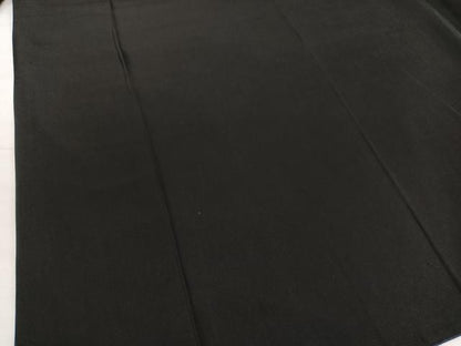 平和屋着物●男性　黒紋付　羽織セット　正絹　逸品　BAAX2815hv