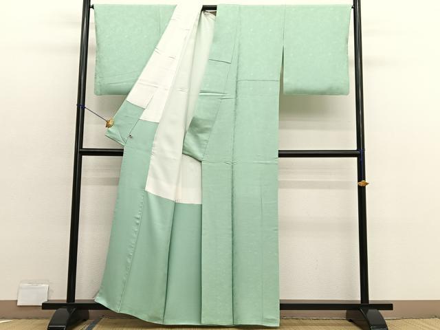 平和屋着物■上質な色無地　草花地紋　夏虫色　さが美扱い　正絹　逸品　BAAX2816hv