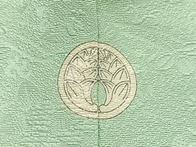 平和屋着物■上質な色無地　草花地紋　夏虫色　さが美扱い　正絹　逸品　BAAX2816hv