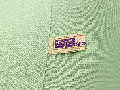 平和屋着物■上質な色無地　草花地紋　夏虫色　さが美扱い　正絹　逸品　BAAX2816hv