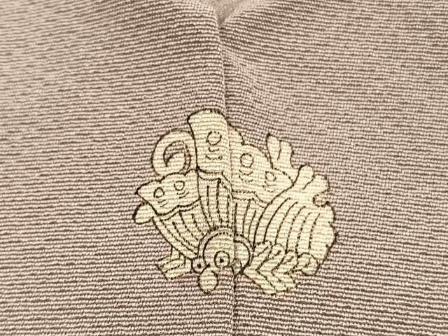 平和屋着物■毛利ゆき子　色無地　夢おもい　赤白橡色　正絹　逸品　BAAX2817hv