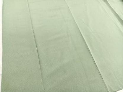 平和屋着物■上質な色無地　柳茶色　正絹　逸品　BAAX2824hv
