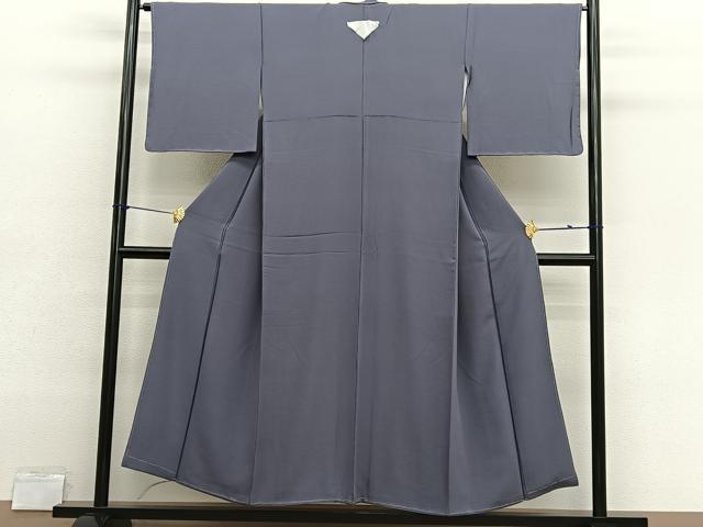 平和屋着物■上質な色無地　葡萄鼠色　正絹　逸品　未使用　BAAX2825hv