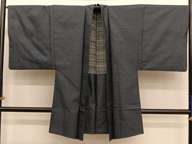 平和屋着物●男性　本場大島紬　アンサンブル　150亀甲　総詰め　正絹　逸品　BAAX2829hv