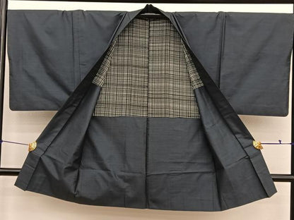 平和屋着物●男性　本場大島紬　アンサンブル　150亀甲　総詰め　正絹　逸品　BAAX2829hv