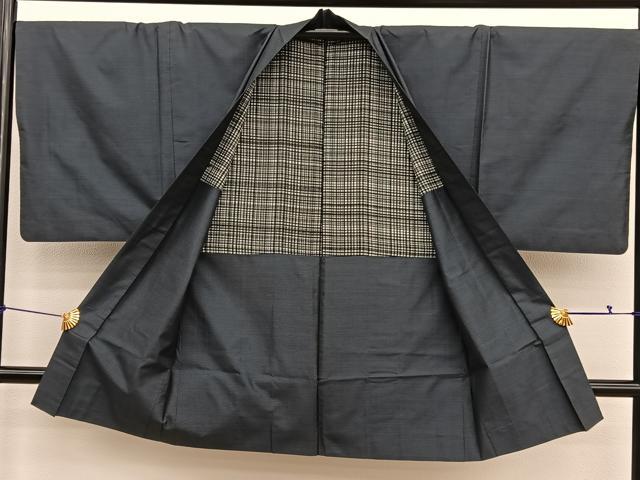 平和屋着物●男性　本場大島紬　アンサンブル　150亀甲　総詰め　正絹　逸品　BAAX2829hv