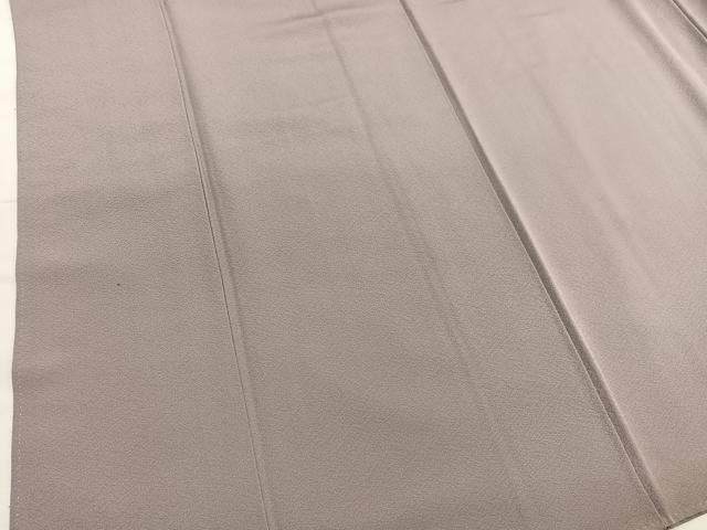 平和屋着物■上質な色無地　胡桃染色　正絹　逸品　BAAX2832hv