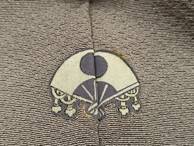 平和屋着物■上質な色無地　胡桃染色　正絹　逸品　BAAX2832hv