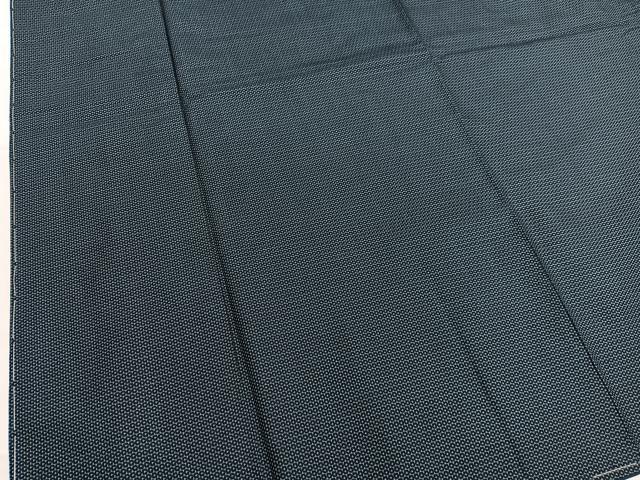 平和屋着物■男性　紬　アンサンブル　長襦袢（無双仕立て）セット　100亀甲　正絹　逸品　BAAX2833hv