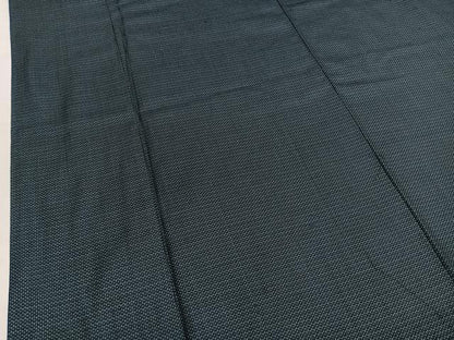 平和屋着物●男性　紬　アンサンブル　長襦袢（袷）セット　100亀甲　正絹　逸品　BAAX2836hv