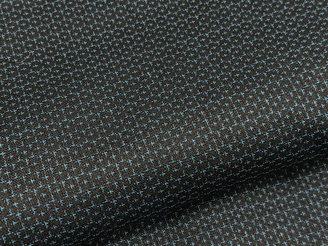 平和屋着物●男性　紬　アンサンブル　長襦袢（袷）セット　100亀甲　正絹　逸品　BAAX2836hv