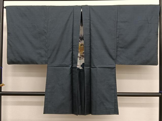 平和屋着物●男性　本場大島紬　アンサンブル　長襦袢（袷）セット　100亀甲　総詰め　正絹　逸品　未使用　BAAX2841hv