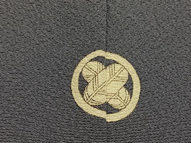 平和屋着物■上質な色無地　墨色　正絹　逸品　BAAX2857hv