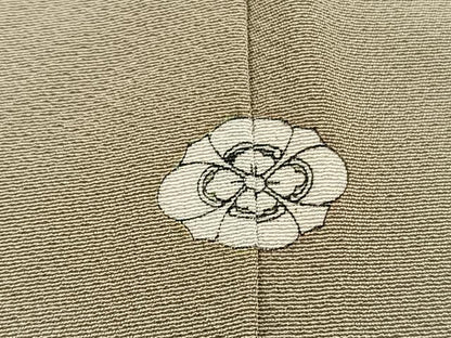 平和屋着物●上質な色無地　作家物　幻の染　岩石染　榛色　正絹　逸品　未使用　BAAX2858hv