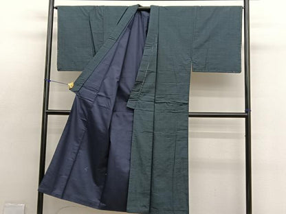 平和屋着物■男性　本場大島紬　アンサンブル　100亀甲　総詰め　羽裏：初夢　正絹　逸品　BAAX2859hv