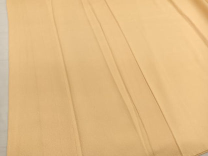 平和屋着物■上質な色無地　萱草色　正絹　逸品　BAAX2860hv