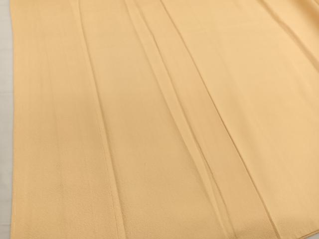 平和屋着物■上質な色無地　萱草色　正絹　逸品　BAAX2860hv