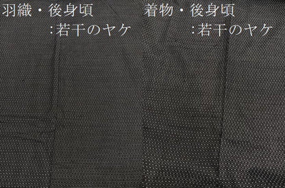 平和屋着物■男性　本場大島紬　アンサンブル　格子　正絹　逸品　BAAX2863hv