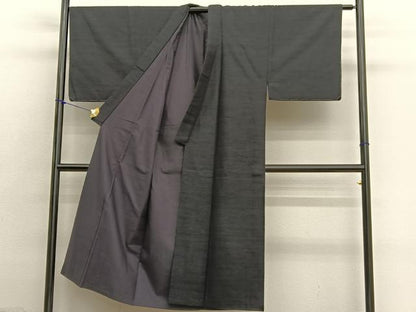 平和屋着物■男性　紬　アンサンブル　霞文　正絹　逸品　BAAX2868hv